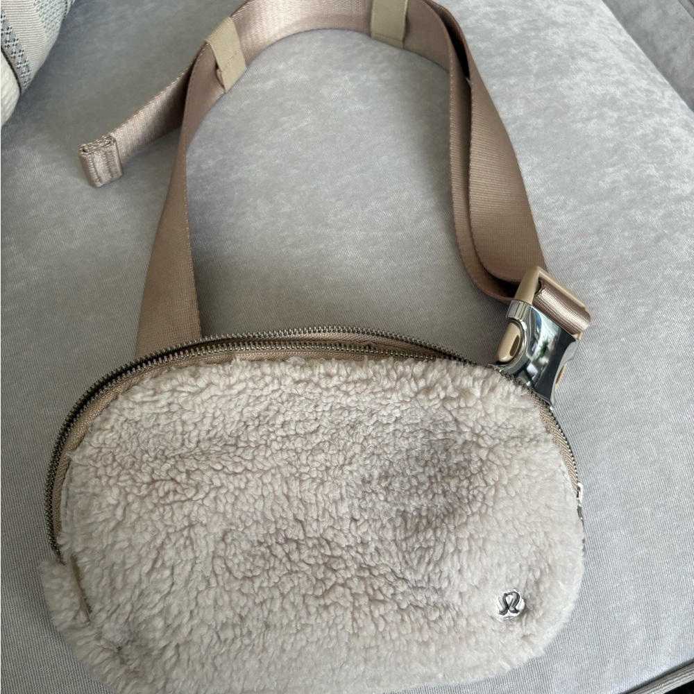 lululemon athletica Cream Sherpa Crossbody Bag